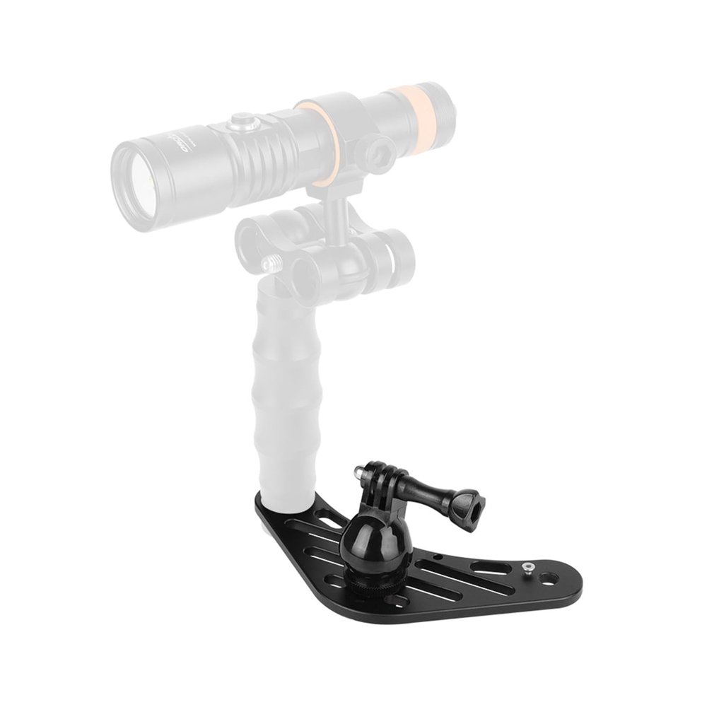 OrcaTorch Mini ZJ17 Underwater Camera Base Plate Kit for Gopro and Hand-Grips, Universal Waterproof Video Stabilizer Holder, for Underwater Photography