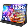 LESOWN 18" 1920x1200 Ultra Thin Portable Gaming Monitor Widescreen 100% sRGB 400Nits VESA USB-C External Display, Built-in Speakers (18" 1200P 120Hz No Touch) view 1