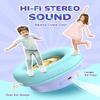 iClever 2 Pack Kids Bluetooth Headphones with LED Lights, BTH18 Safe Volume 74/85dBA, 43H Playtime, Bluetooth5.3 Kids Headphones Wireless Aux Cord for iPad/Tablet/Travel/School, Purple & Black view 3