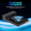 Argon Poly+5 Raspberry Pi 5 Case with Active Cooler | Pi 5 case, Pi 5 Active Cooler | Argon THRML 30mm Active Cooler (Fan and Aluminum heatsink) for Raspberry Pi 5 (BRED) | RPI 5 Hat Compatible view 3