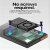 Argon Poly+5 Raspberry Pi 5 Case with Active Cooler | Pi 5 case, Pi 5 Active Cooler | Argon THRML 30mm Active Cooler (Fan and Aluminum heatsink) for Raspberry Pi 5 (BRED) | RPI 5 Hat Compatible view 4