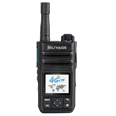 RUYAGE 3G/4G Network Radio with PTT Button WiFi Walkie Talkies Long Range 100 Miles 1.77inch LCD Screen Push-to-Talk for Zello Android ZL60