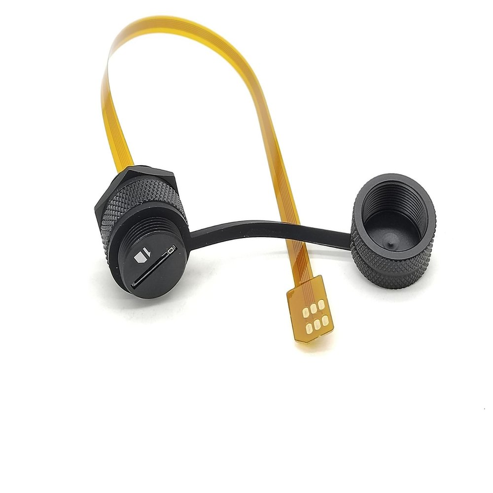 RIKYJIC IP67 Waterproof Micro SIM Card Extension Cable, Male to Female Extender 0.3 Meter for Industrial Equipment Testing, Car Navigation, Surveillance, Sound Systems, LCD Displays, Cameras, Laptops