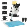 ERoomQ Microscope Accessories Kit 3.5X 7X-45X 90X 180X Simul-Focus Parfocal Trinocular Stereo Microscope 40MP 4K HDMI USB Video Camera Microscope Slides view 2