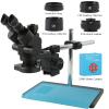 ERoomQ 2K 4K 48MP HDMI USB 3.5-90X Zoom Trinocular Stereo Microscope Camera Set for Soldering Repair view 2