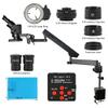 ERoomQ Microscope Accessories Kit 3.5-90X Rotate Universal Articulating Arm Trinocular Stereo Continus Zoom Microscope 48MP 2K USB Camera Microscope Slides view 2