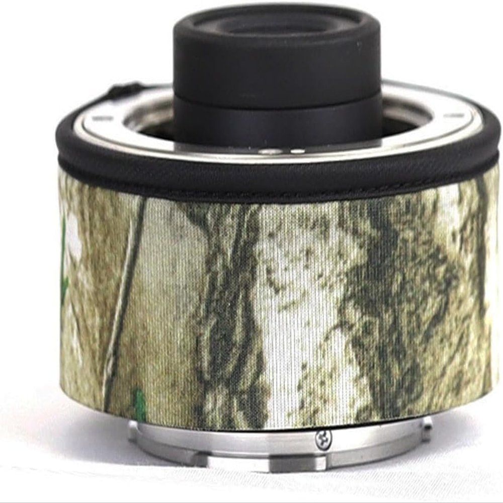 CHASING BIRDS Lens Camouflage Waterproof Coat for Canon EF Teleconverter 1.4X 2.0X Rainproof Lens Protective Cover (Yellow Tree Camouflage, Extender EF 2X II)