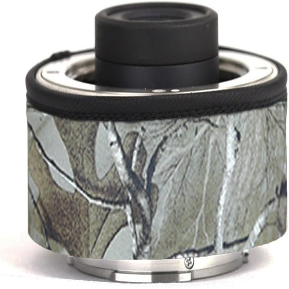 CHASING BIRDS Lens Camouflage Waterproof Coat for Canon EF Teleconverter 1.4X 2.0X Rainproof Lens Protective Cover (Withered Leaf Camouflage, Extender EF 2X II)