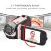 XUMIUZIY Video Camera Camcorder, HD 1080P 16MP Digital Camera Recorder with 2.4 Inch Rotatable Screen, 16X Digital Zoom, Fill Light, Anti Shake, Vlogging Camcorder for Student, Beginner view 3