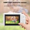 XUMIUZIY Digital Camera for Photography, 4K 64MP UHD Vlogging Camera with 3 Inch Flip Screen, 18X Digital Zoom, Autofocus, Anti Shake, Compact Travel Camera for Kids, Beginner (White) view 2