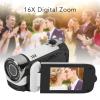 XUMIUZIY Video Camera Camcorder, HD 1080P 16MP Digital Camera Recorder with 2.4 Inch Rotatable Screen, 16X Digital Zoom, Fill Light, Anti Shake, Vlogging Camcorder for Student, Beginner view 2