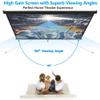Epetlover 120 Inch Projection Screen Manual Pull Down Indoor Outdoor Movie Screen, 1:1 4K HD Wrinkle-Free Portable Projector Screen for Home Cinema Office Classroom, Black view 2