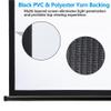Epetlover 120 Inch Projection Screen Manual Pull Down Indoor Outdoor Movie Screen, 1:1 4K HD Wrinkle-Free Portable Projector Screen for Home Cinema Office Classroom, Black view 4