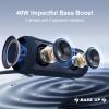 Passau Portable Bluetooth Speakers 40W Peak Loud Stereo Sound, Passive Radiators-Deep Bass, All Day Playtime, Adjustable Strap, BT5.3, IPX5 Wireless Speaker RGB Lights for Indoor Outdoor-Blue view 2