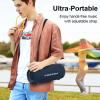 Passau Portable Bluetooth Speakers 40W Peak Loud Stereo Sound, Passive Radiators-Deep Bass, All Day Playtime, Adjustable Strap, BT5.3, IPX5 Wireless Speaker RGB Lights for Indoor Outdoor-Blue view 3