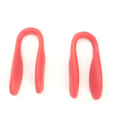 Caulo Replacement Nose Pads Bridge for fit Oakley Split Shot OO9416 Crossrange OO9371 Targetline OO9397 Glass Sunglass Frames (Red - 2 Pairs)