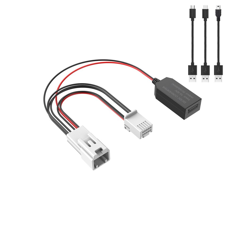OthoKing Dashcam Power Adapter for Select Mazda Vehicles. Compatible with 2017+ CX5, CX9 and More.. Connects to Rearview Mirror, Built-in USB Power Source