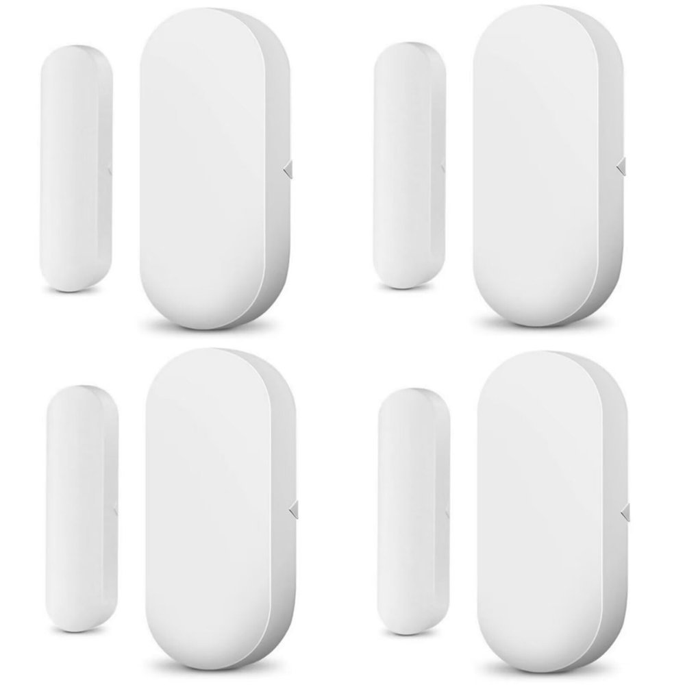 BVAZTVP ZigBee Wireless Door and Window Sensors,Smart Door Open/Closed Detectors for Home Security,Compatible with Alexa Google Home 4Pack(Battery not Included)