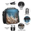 Backpack with Lunch Box Travel Backpack Seashell Starfish Bookbag & Lunch Bag Insulated Lunchbox Waterproof Daypack Laptop Backpack Freezable Lunch Bag view 4