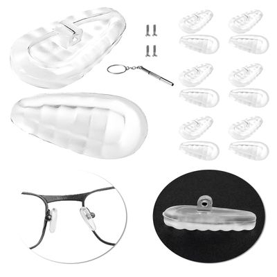 LenzProse 6 Pairs Replacement Nose Pads for Oakley OX3184 OX3232 OX3241 OX5094 OX5099 OX5100 OX5101 OX5141 OX5152, Soft Nose Pieces Guard Replacement