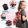 4th of July Car Backpack with Lunch Box Travel Backpack Bookbag & Lunch Bag Insulated Lunchbox Waterproof Daypack Laptop Backpack Freezable Lunch Bag view 3