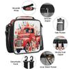 4th of July Car Backpack with Lunch Box Travel Backpack Bookbag & Lunch Bag Insulated Lunchbox Waterproof Daypack Laptop Backpack Freezable Lunch Bag view 4