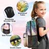 Backpack with Lunch Box Travel Backpack Retro Love Heart Bookbag & Lunch Bag Insulated Lunchbox Waterproof Daypack Laptop Backpack Freezable Lunch Bag view 3