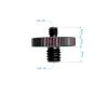 BMFJJWY Universal Camera Conversion Screw 1/4 Male to 3/8 Dual Nuts Tripod Mount Screw Quick Release Camera Screws Mount Adapter(C) view 3