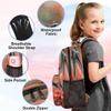 Backpack with Lunch Box Travel Backpack Hummingbird Bookbag & Lunch Bag Insulated Lunchbox Waterproof Daypack Laptop Backpack Freezable Lunch Bag view 3