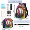 Backpack with Lunch Box Travel Backpack Sports Balls Bookbag & Lunch Bag Insulated Lunchbox Waterproof Daypack Laptop Backpack Freezable Lunch Bag view 2