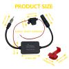Universal 12V Car cBooster Stereo FM AM Signal Amplifier, Power Supply DIN Plug Connector Adapter for Car Vehicle Stereo, Audio, Radio, Media, Head Unit Receiver. view 2