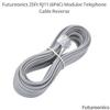 Futureonics (50 Pack 25Ft RJ11 Modular Telephone Cable Reverse - 25 Feet view 3