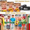 4K Video Camera Camcorder 80MP 30FPS with IR Night Vision,18X Digital Zoom Camera Recorder 3.0 Inch 270 Degree Rotation Screen for YouTube with Remote Controller, 2 Batteries,64GB Card with Microphone view 4