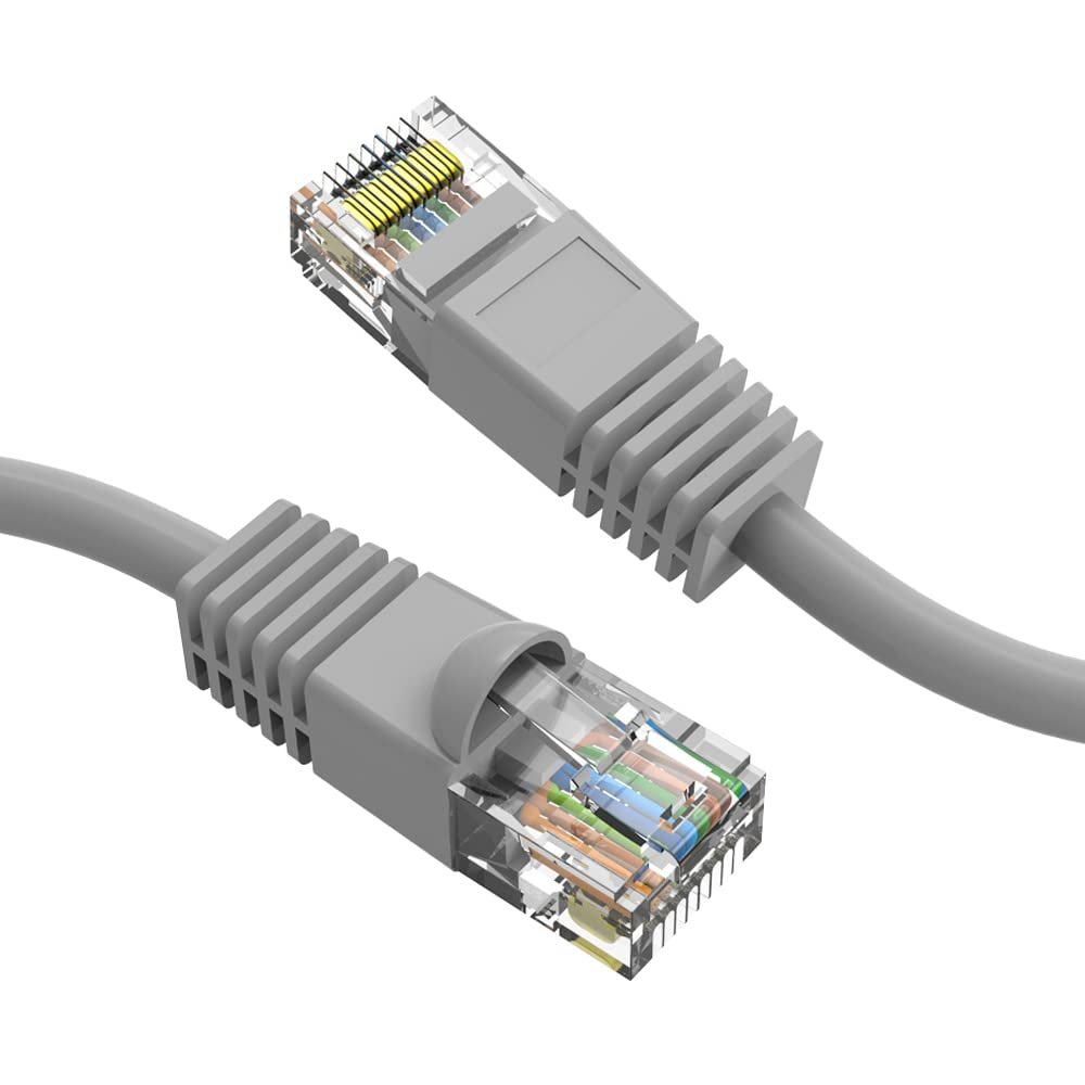 Futureonics (Single Pack Cat 6 Ethernet Cable 1 Feet Gray UTP Booted 1 FT Computer Network Cable, Internet Cable, Cat 6 Cable