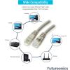 Futureonics (Single Pack Cat 6 Ethernet Cable 1 Feet Gray UTP Booted 1 FT Computer Network Cable, Internet Cable, Cat 6 Cable view 4