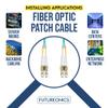 Futureonics Singlemode LC to LC Fiber Optic Patch Cable 15M (Single Pack) 9/125 LC/UPC to LC/UPC Duplex 2.0mm OFNR Fiber Patch Cord - Fiber Jumper Cable for Networking - Yellow - 15 Meter view 4