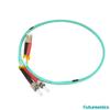 Futureonics (10 Pack 2m LC/UPC-ST/UPC OM3 Multimode Duplex OFNR 2.0mm Aqua Fiber Optic Patch Cable view 3