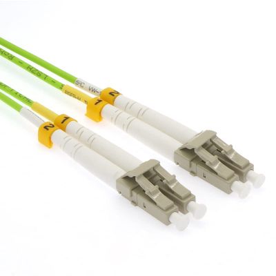 Futureonics (Single Pack 2m SC/UPC-SC/UPC OM5 Multimode Duplex Green Fiber Optic Patch Cable