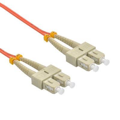 Futureonics (5 Pack 3m SC/UPC SC/UPC OM2 Multimode Duplex OFNR Fiber Optic Patch Cable