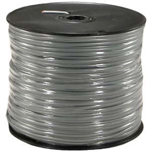 Futureonics (10 Pack 1000Ft 4 Conductor Silver Satin Modular Cable Reel 28AWG - 1000 Feet