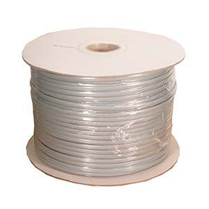 Futureonics (20 Pack) 1000Ft 6 Conductor Silver Satin Modular Cable Reel 28AWG - 1000 Feet