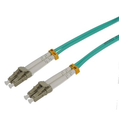 Futureonics (10 Pack 1m LC/UPC-LC/UPC Armored OM4 Duplex Fiber Optic Cable