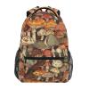 senya Huge Mushroom Garden Backpack Water-Resistant Lightweight Bookbags Travel Bag with Mesh Side Pockets view 1