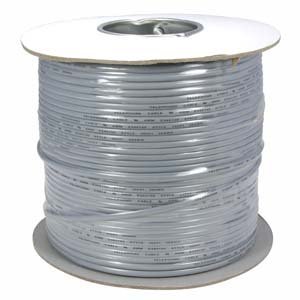 Futureonics (Single Pack) 1000Ft UL 4 Conductor Silver Modular Cable Reel 26AWG - 1000 Feet
