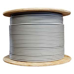 1000Ft Cat.6A 10G Solid Wire Bulk Cable Gray - (Single Pack) - Futureonics