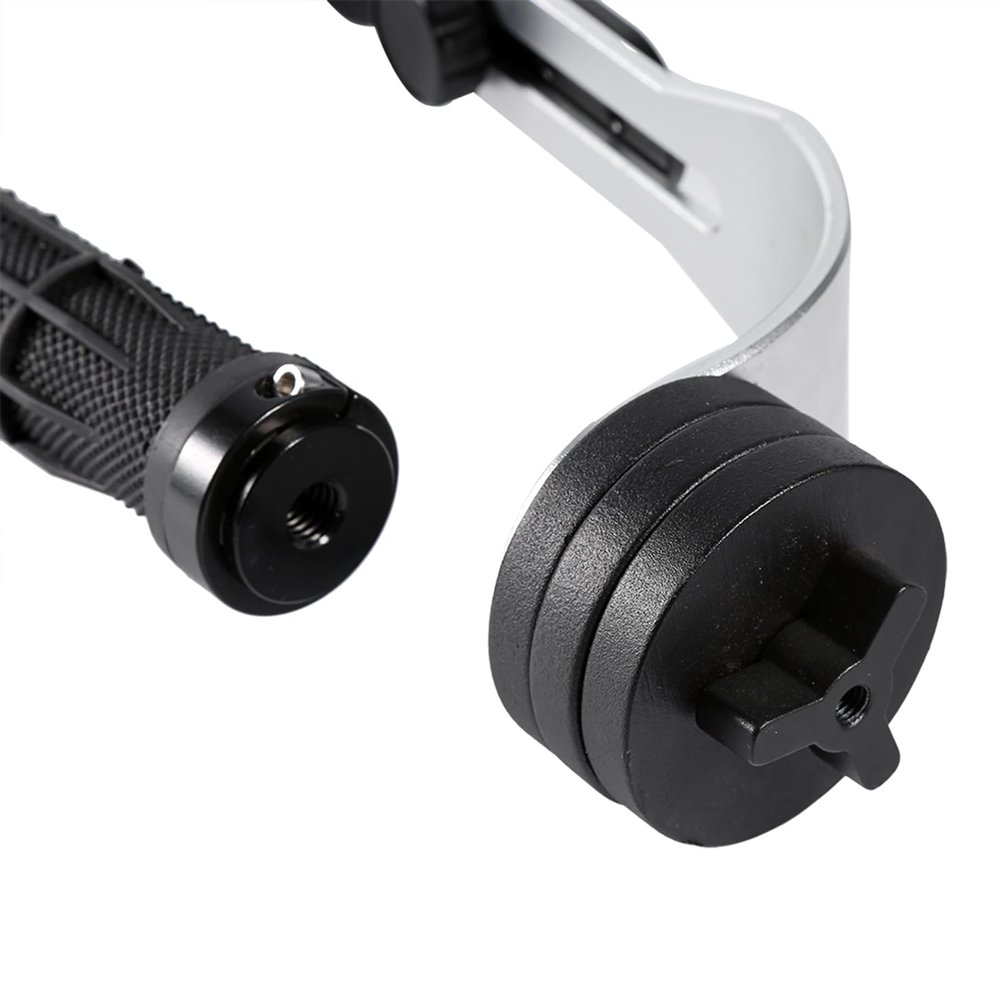Pro Handheld Camera Stabilizer, Handle Grip Steady Support for Digital Camera Camcorder, Smartphone, DV
