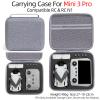 XBERSTAR Carrying Case for DJI Mini 3 Pro Case Storage Bag Portable Travel Bag for DJI Mini 3 Drone Accessories, Grey, carrying case view 3
