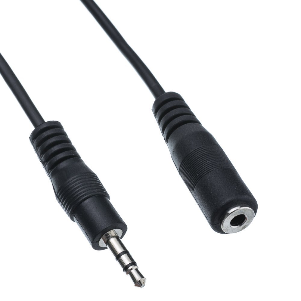 Futureonics (5 Pack 6Ft 2.5mm Stereo M/F Speaker/Headset Cable - 6 Feet