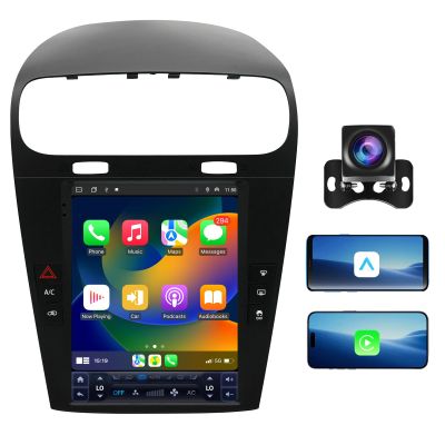 Car Radio for Dodge Journey 2011-2019 Stereo Radio Replacement Upgrade 8Core 4+64G 9.7 Inch Touch Screen with Wireless Carplay & Android Auto WiFi SWC DSP Free AHD Camera Bluetooth
