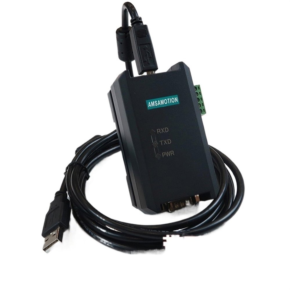 USB to RS485 RS232 RS422 Signal Industrial Grade Magnetic Isolation Converter 9-pin Serial Cable(Black Gold USB Interface with Base)